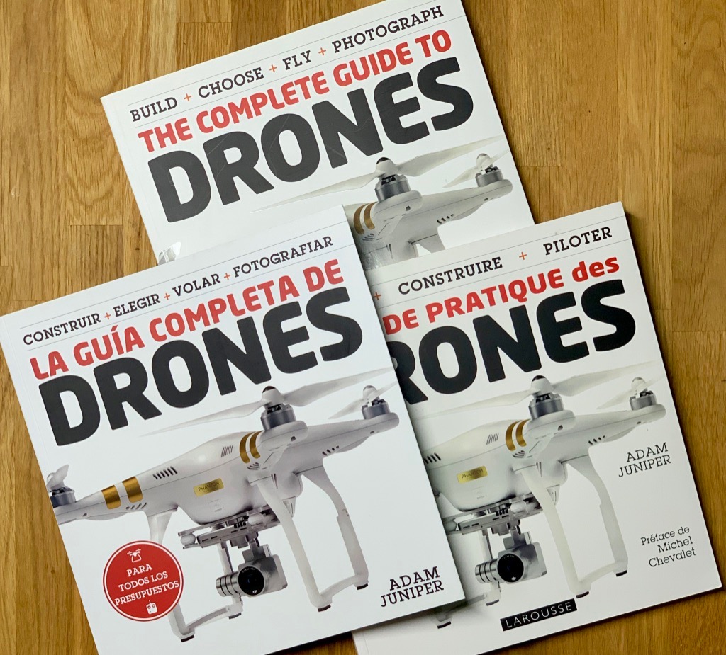 Co-edition copies of Drones book